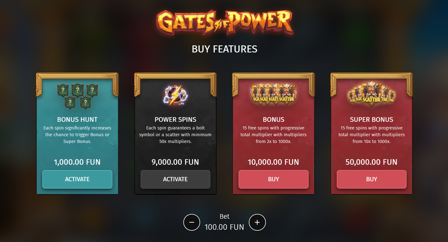 Gates of Power-Bonus